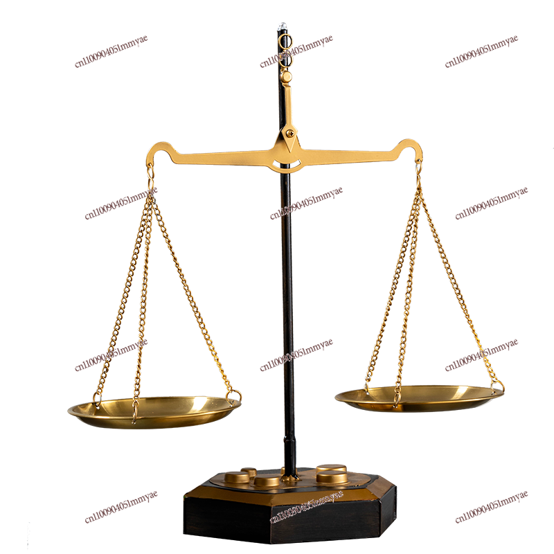 Office Lighting Decor - Metal Balance Scale Ornament Office Modern