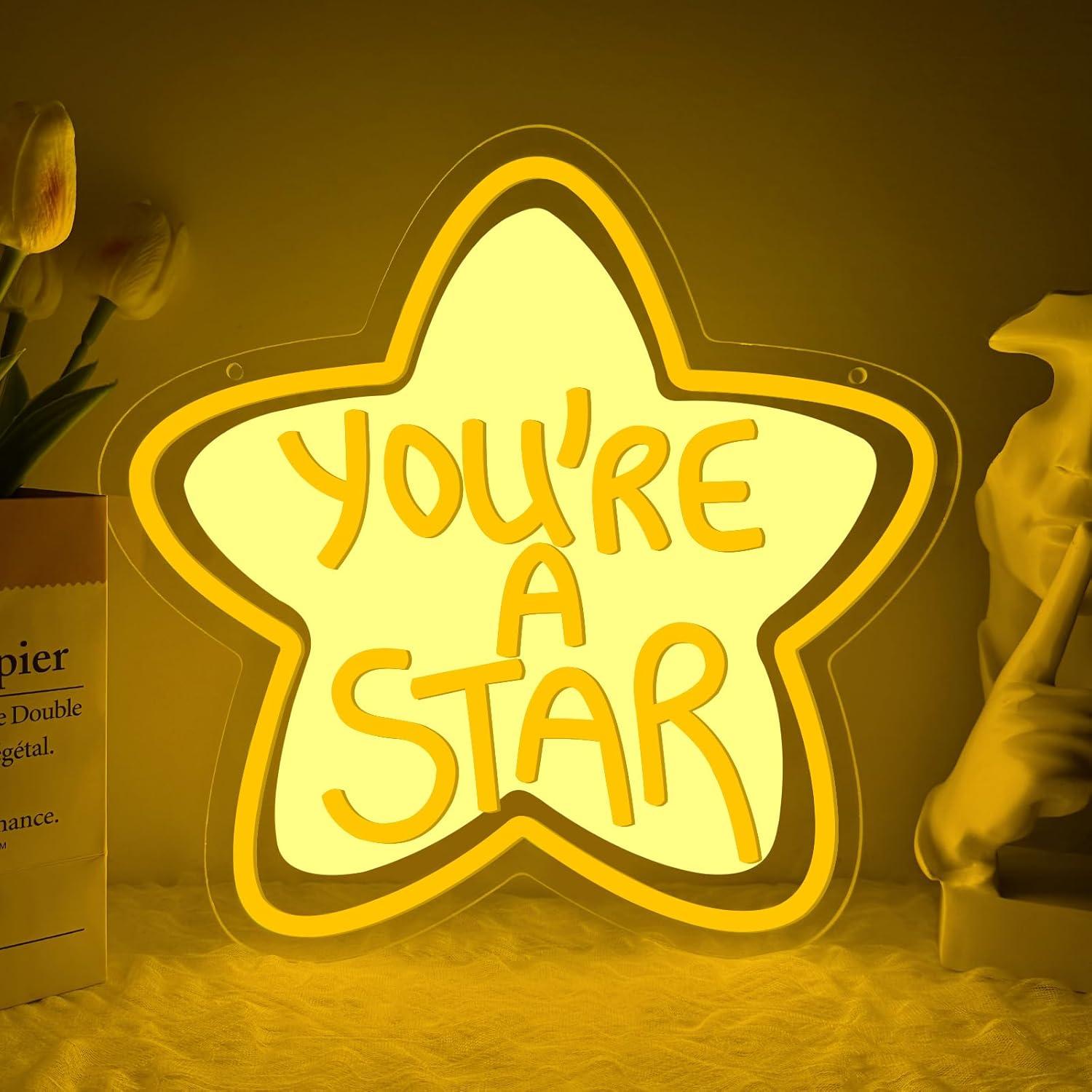 Lighting Decor Room - You're A Star Neon Sign USB