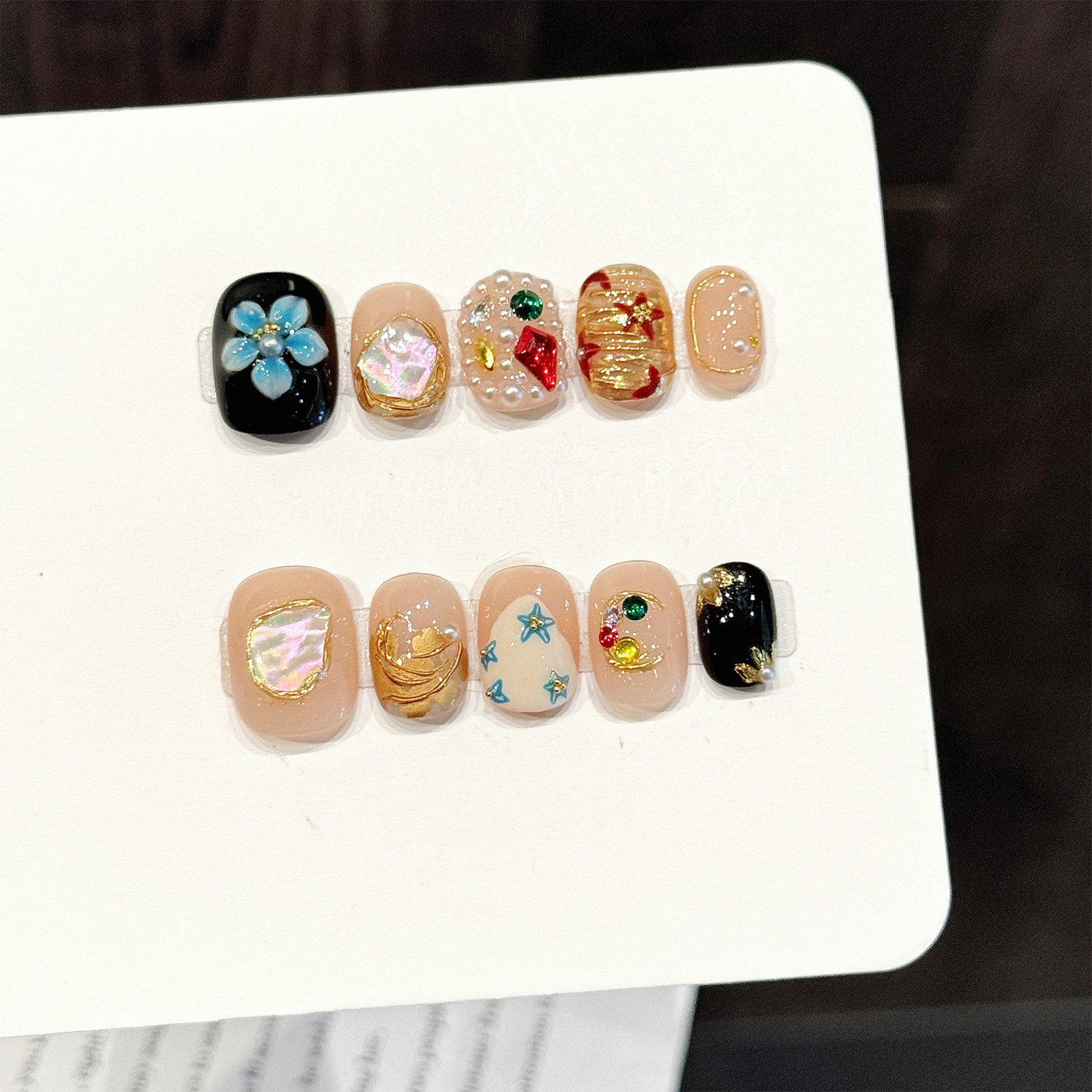Office Lighting Decor - Handmade Light Luxury Press on Nails