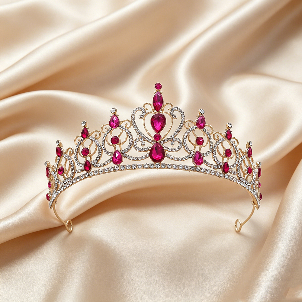 Elegant Decor & Lighting Llc - Luxury Vintage Gold Tiara Crown Elegant