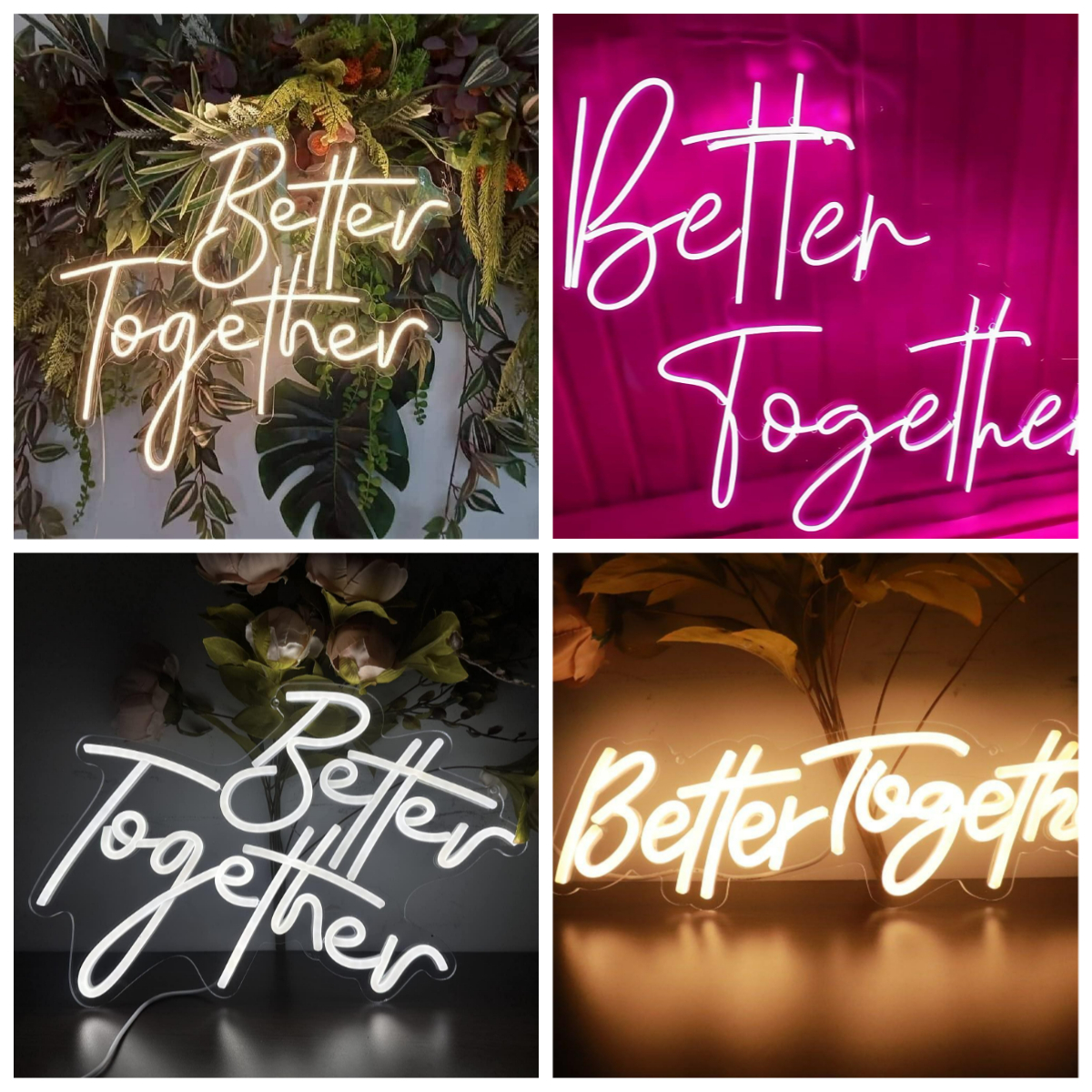 Lighting Decor Room - Better Together Neon Sign USB Dimmable