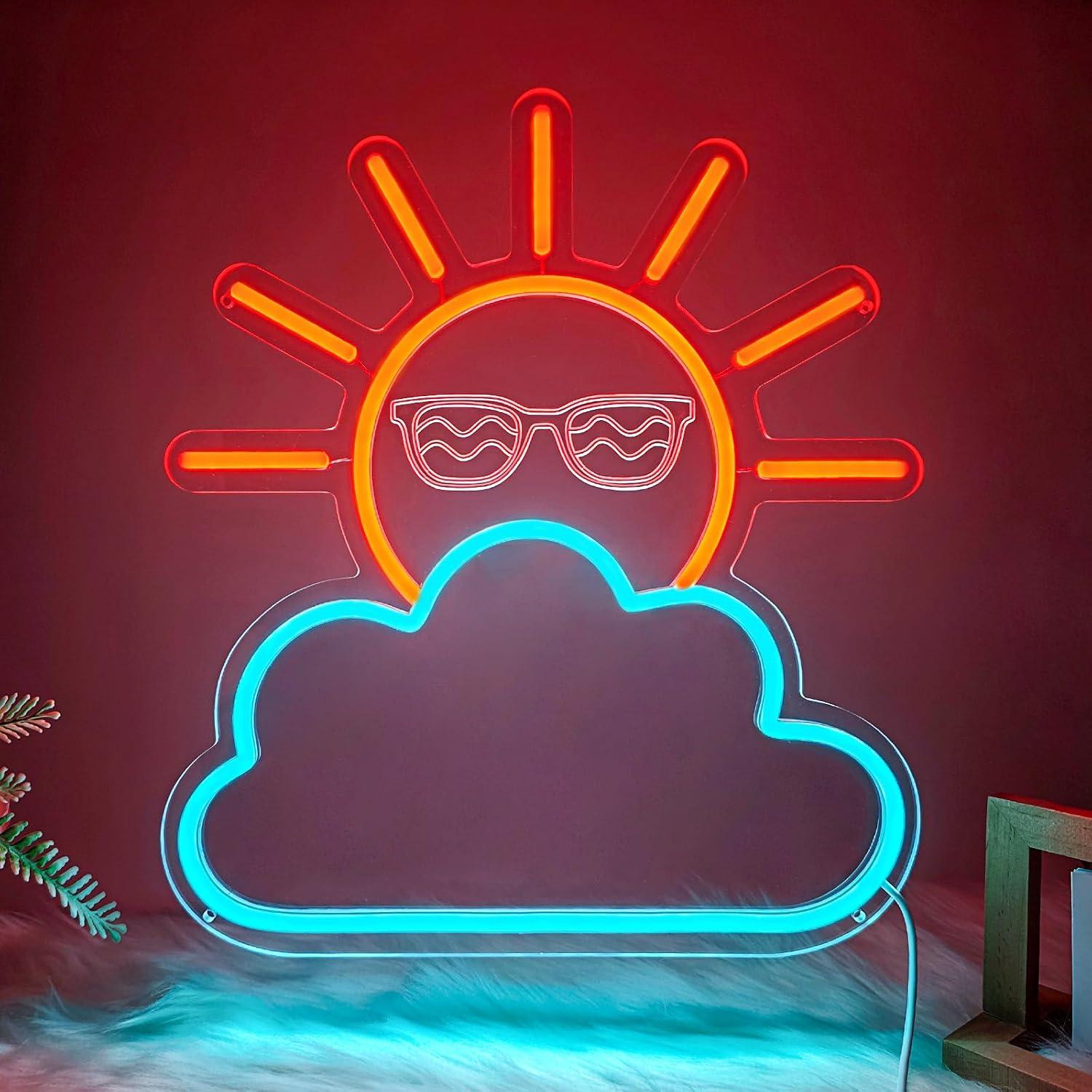 Lighting Decor Room - Sunrise Sunset Neon Sign USB Powered