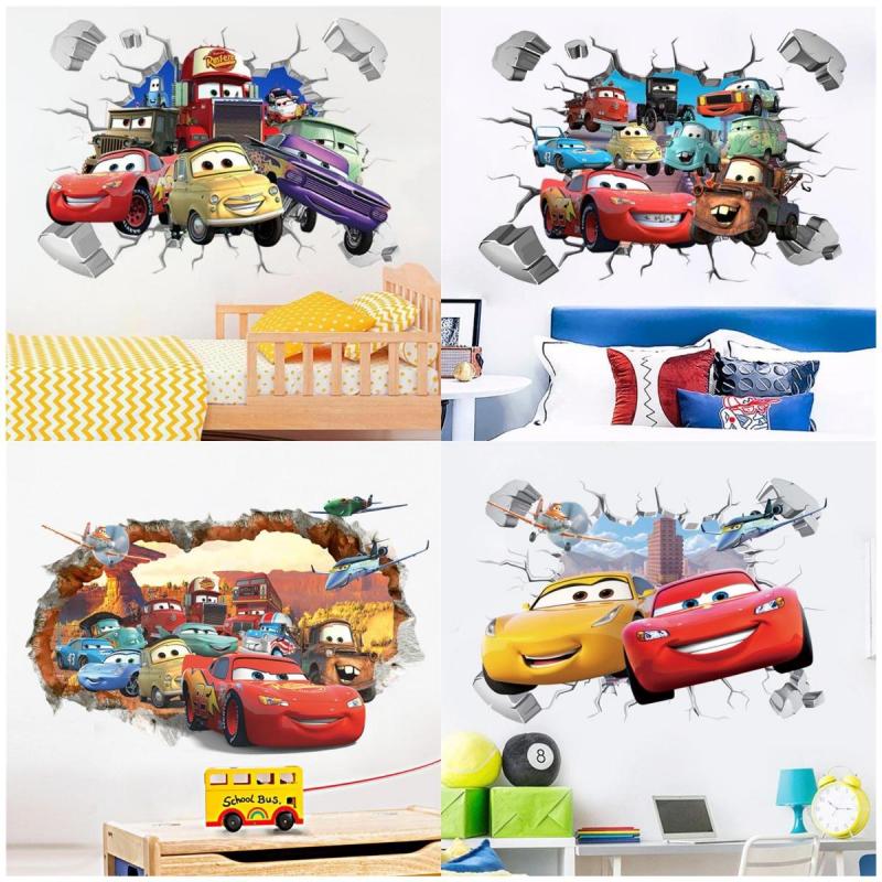 Lighting Mcqueen Decor - Disney Cartoon Car Lighting McQueen Wall