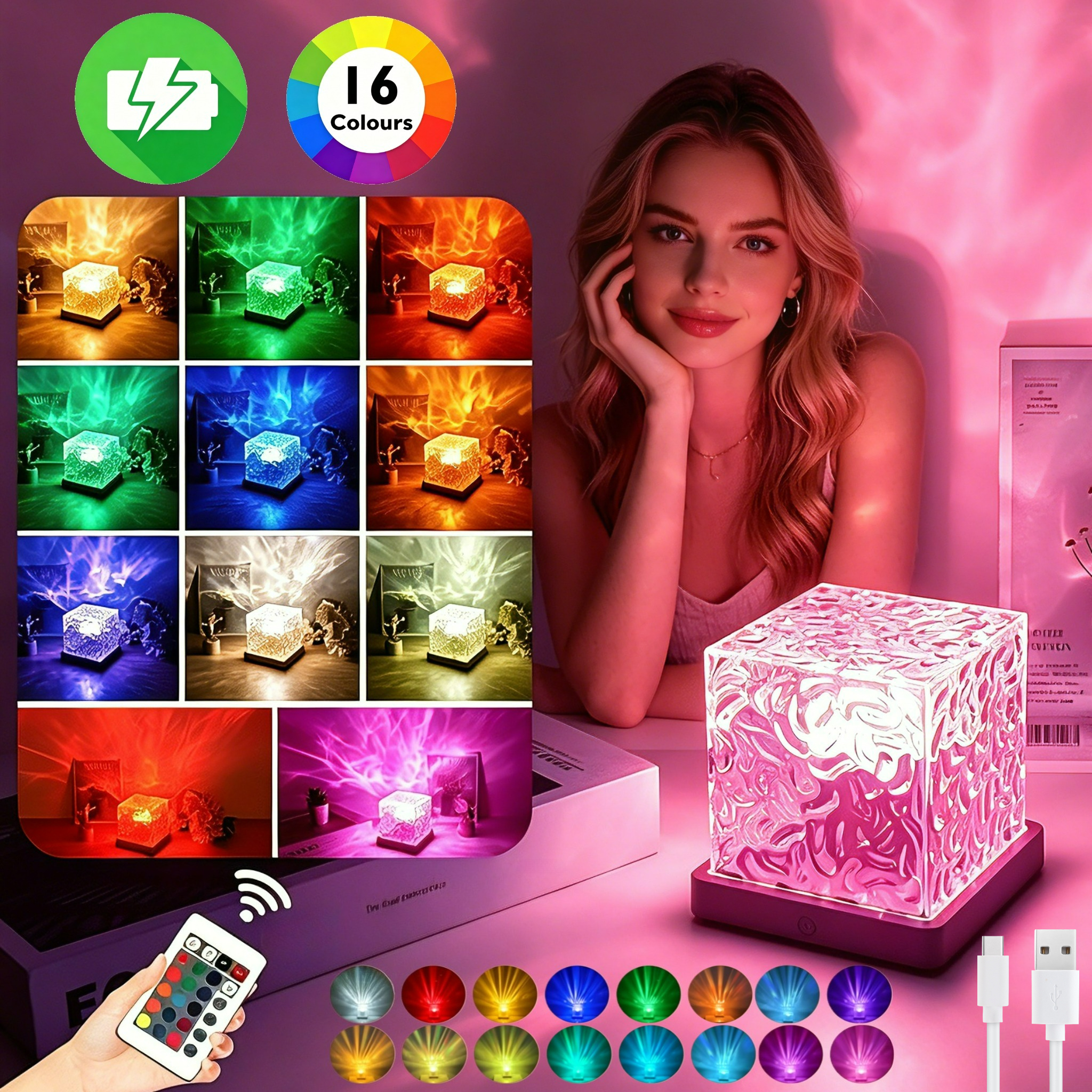 Colour Changing Bulb - RGB 16 Colors Night Light Remote