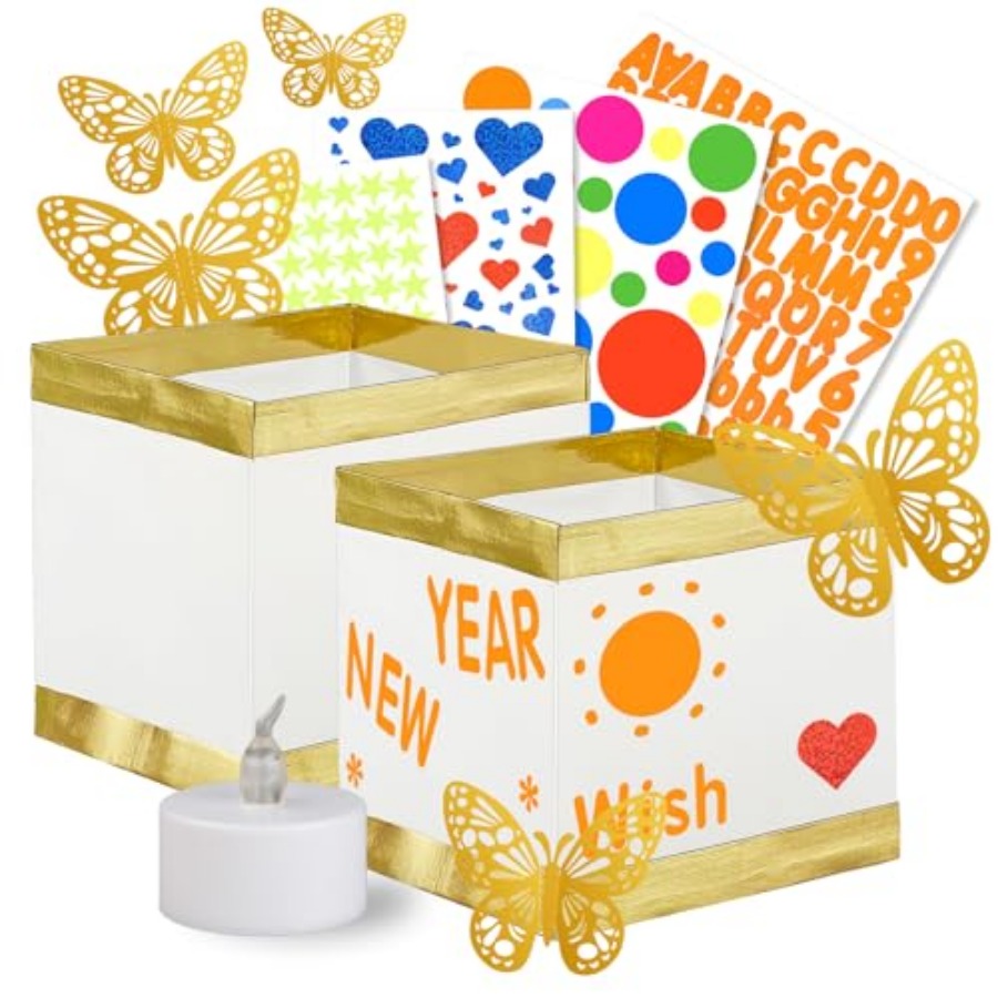 Lantern Paper Solar - Set Square Floating Paper Lanterns Come
