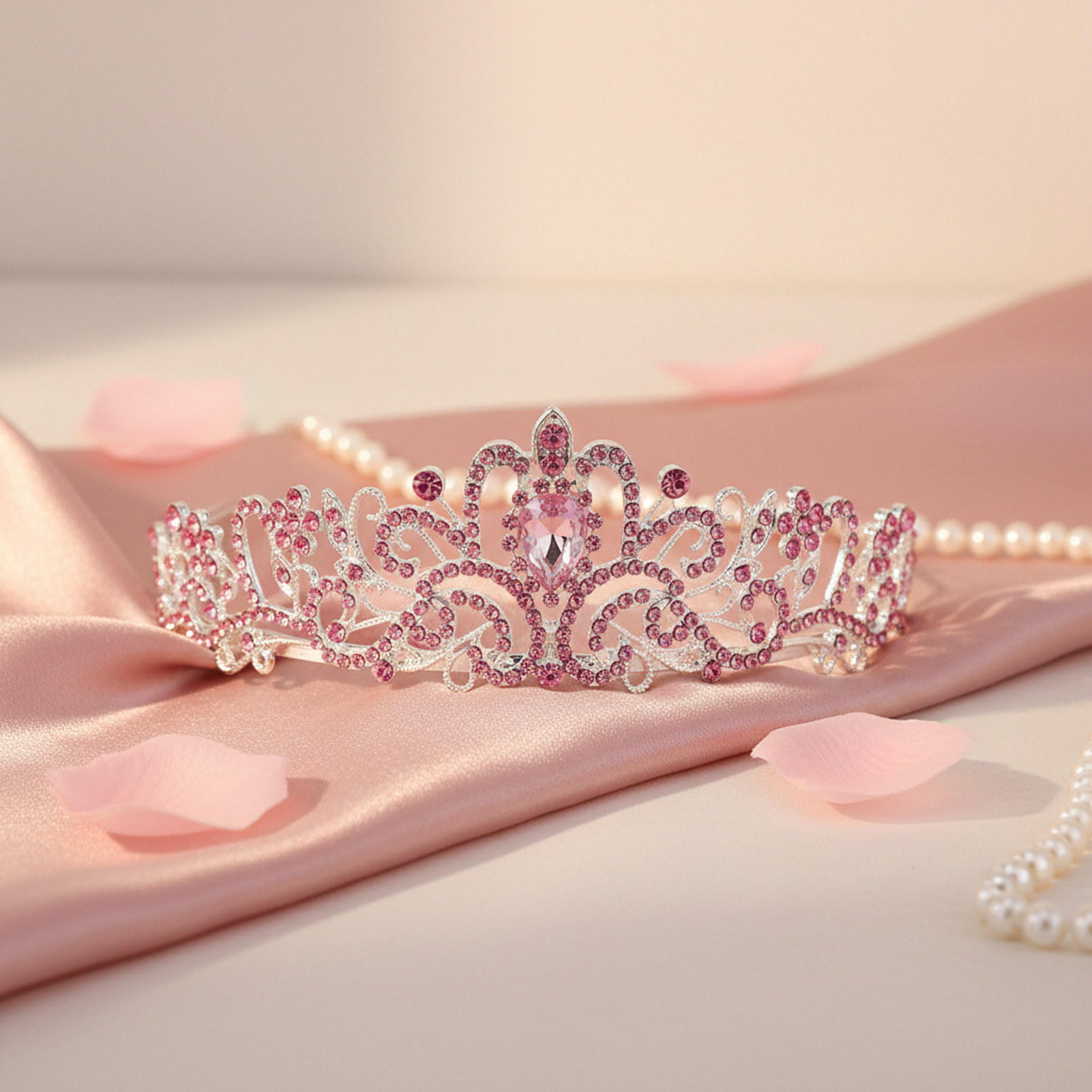 Elegant Bridal Crown Sparkly R - Elegant Decor & Lighting Llc reseña y precio