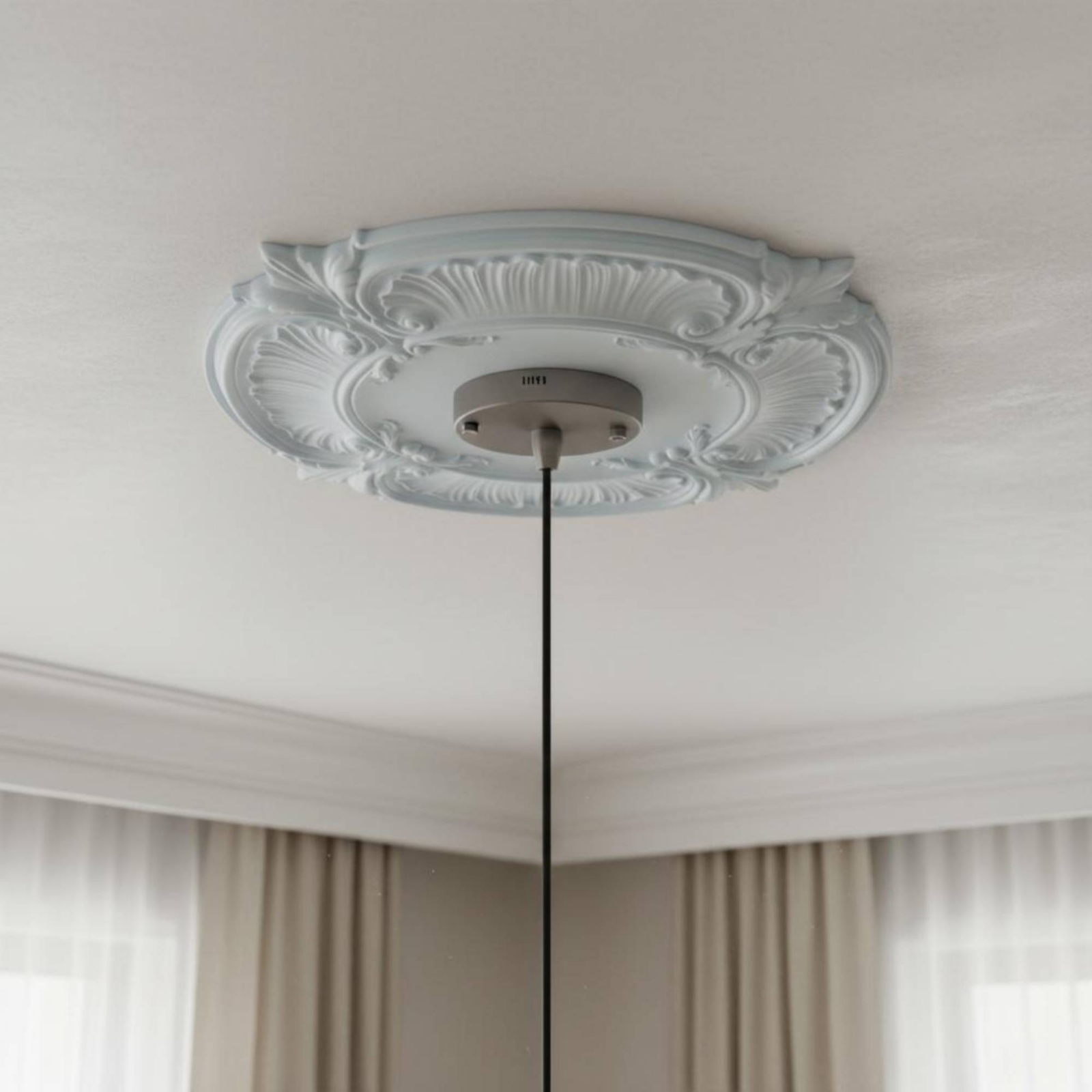Round PU Ceiling Medallion Scr - Lighting Decorative reseña y precio