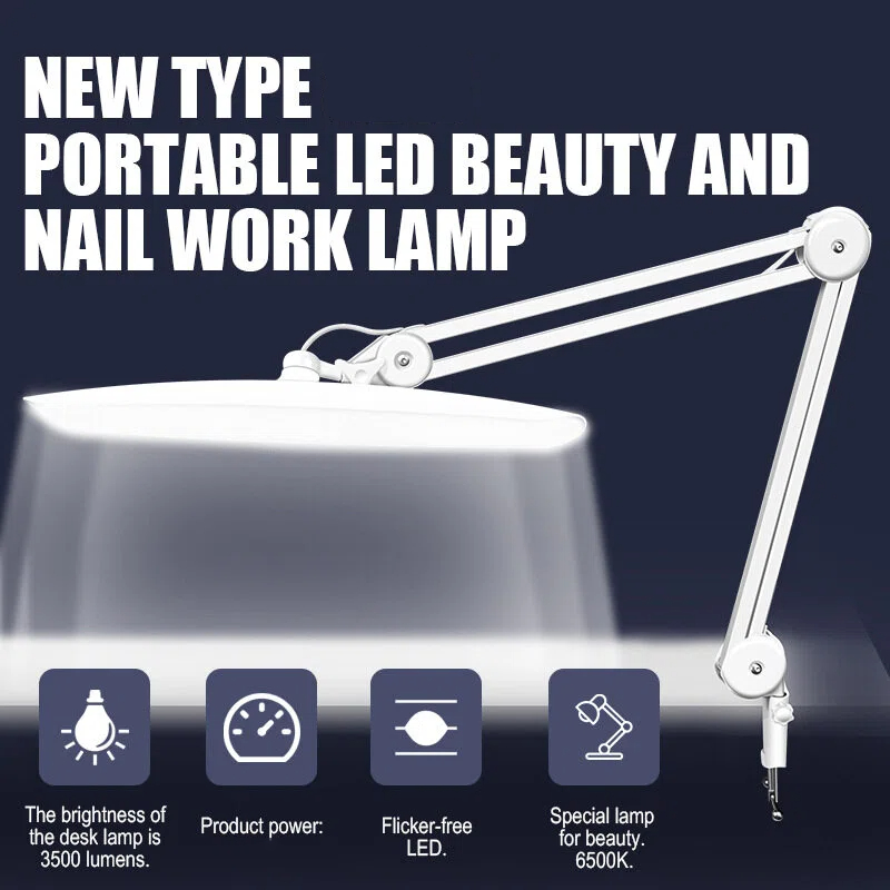 24W LED Desk Lamp with Clam 19 - Office Lighting Decor reseña y precio