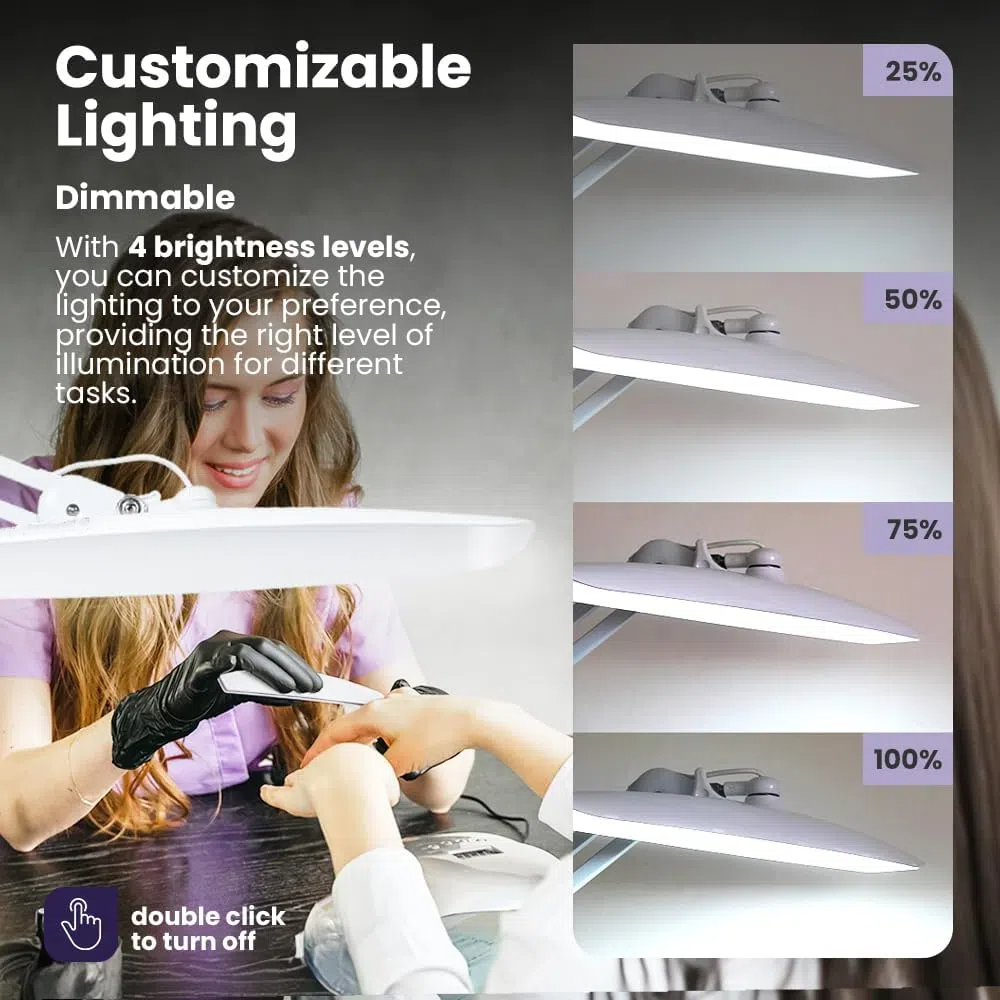 24W LED Desk Lamp with Clam 19 - Office Lighting Decor reseña y precio