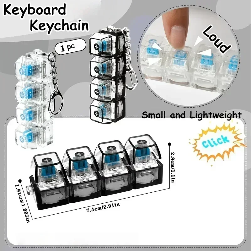 LED Light-Up Keychain Keyboard - Office Lighting Decor reseña y precio