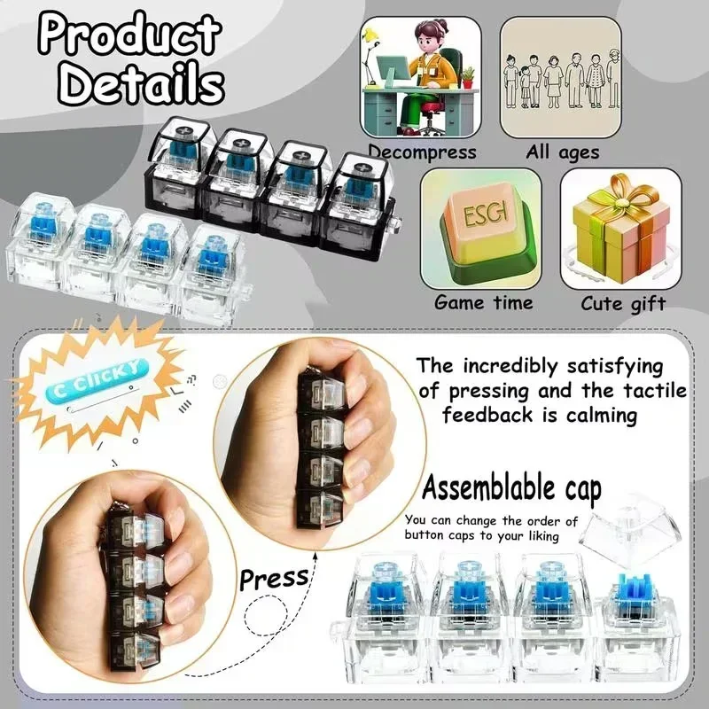 LED Light-Up Keychain Keyboard - Office Lighting Decor reseña y precio