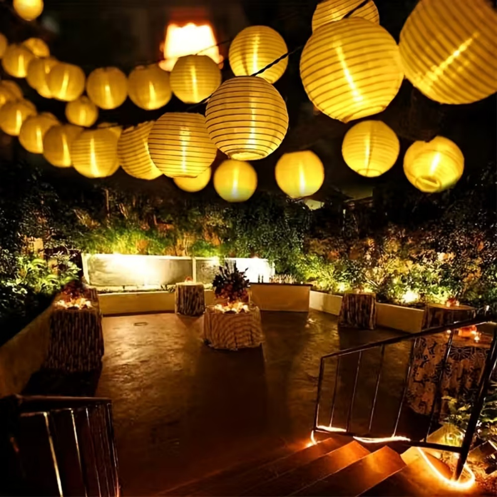 10LED/20LED Paper Lantern Stri - Lantern Paper Solar reseña y precio
