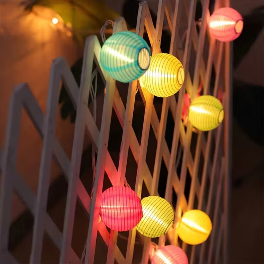 10LED/20LED Paper Lantern Stri - Lantern Paper Solar reseña y precio