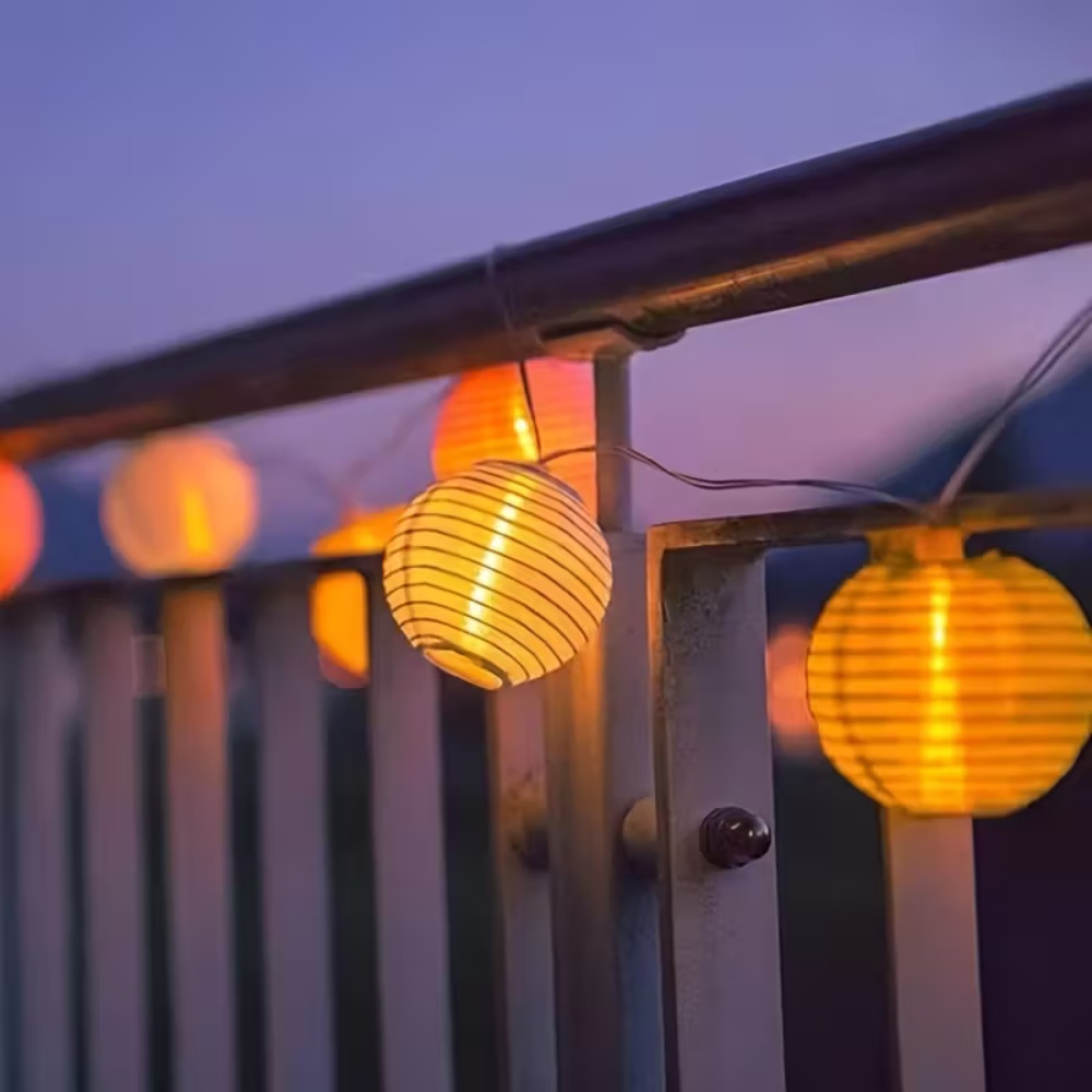 10LED/20LED Paper Lantern Stri - Lantern Paper Solar reseña y precio