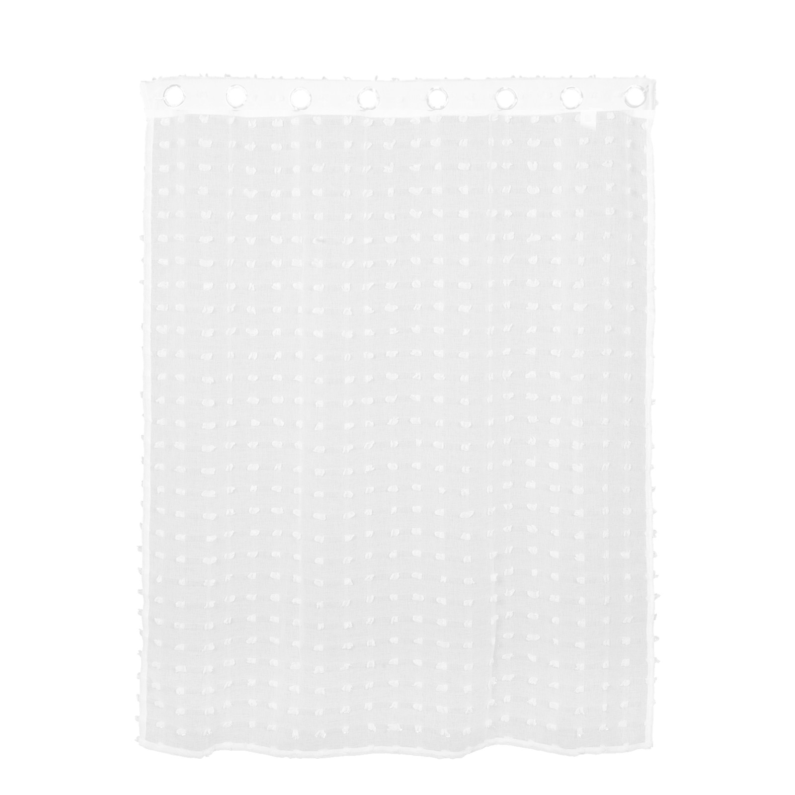 White Sheer Curtain Pom Dots L - Kitchen Decor Lighting reseña y precio