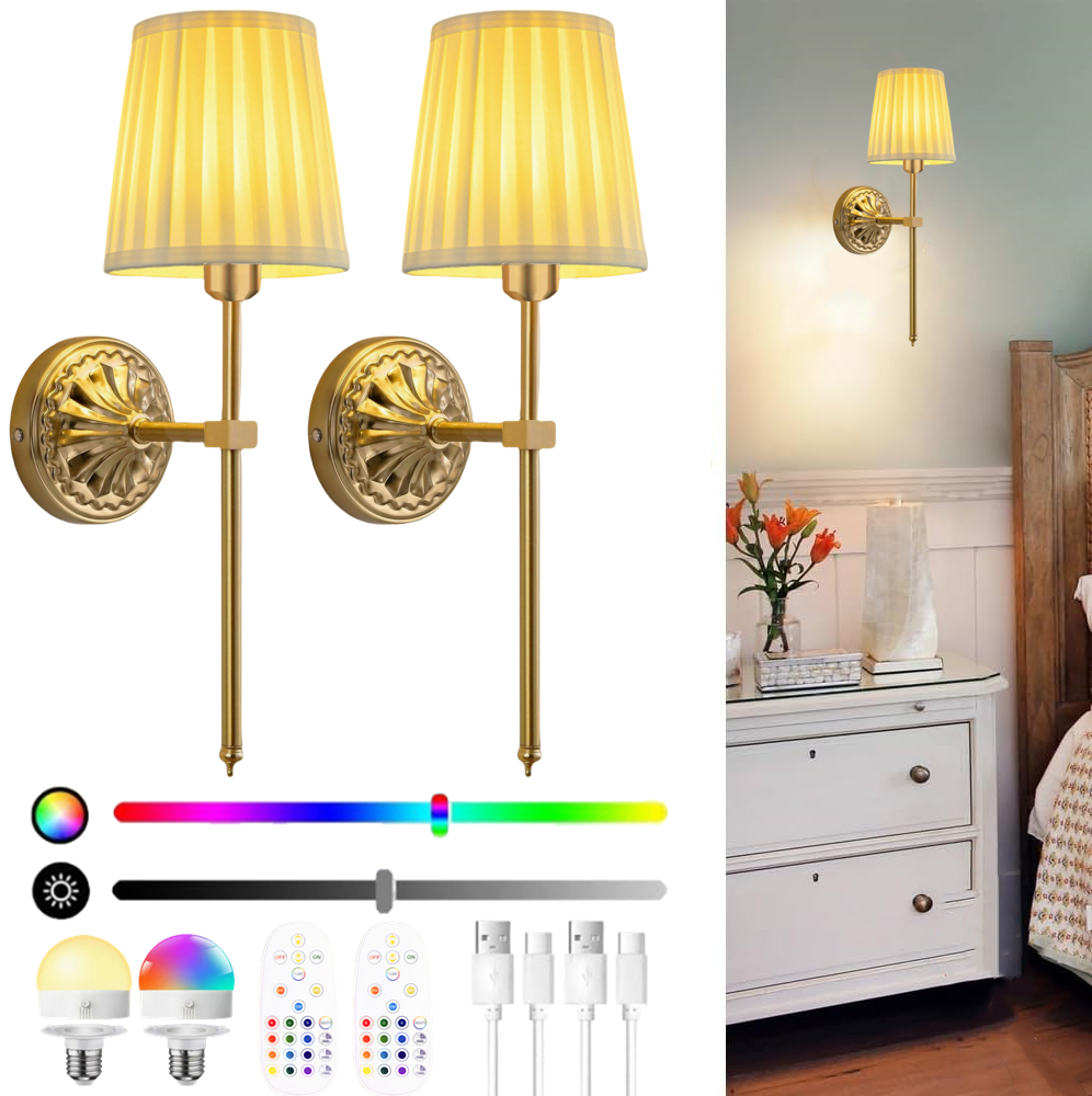 Battery-Powered Wall Light: Re - Colour Changing Bulb reseña y precio