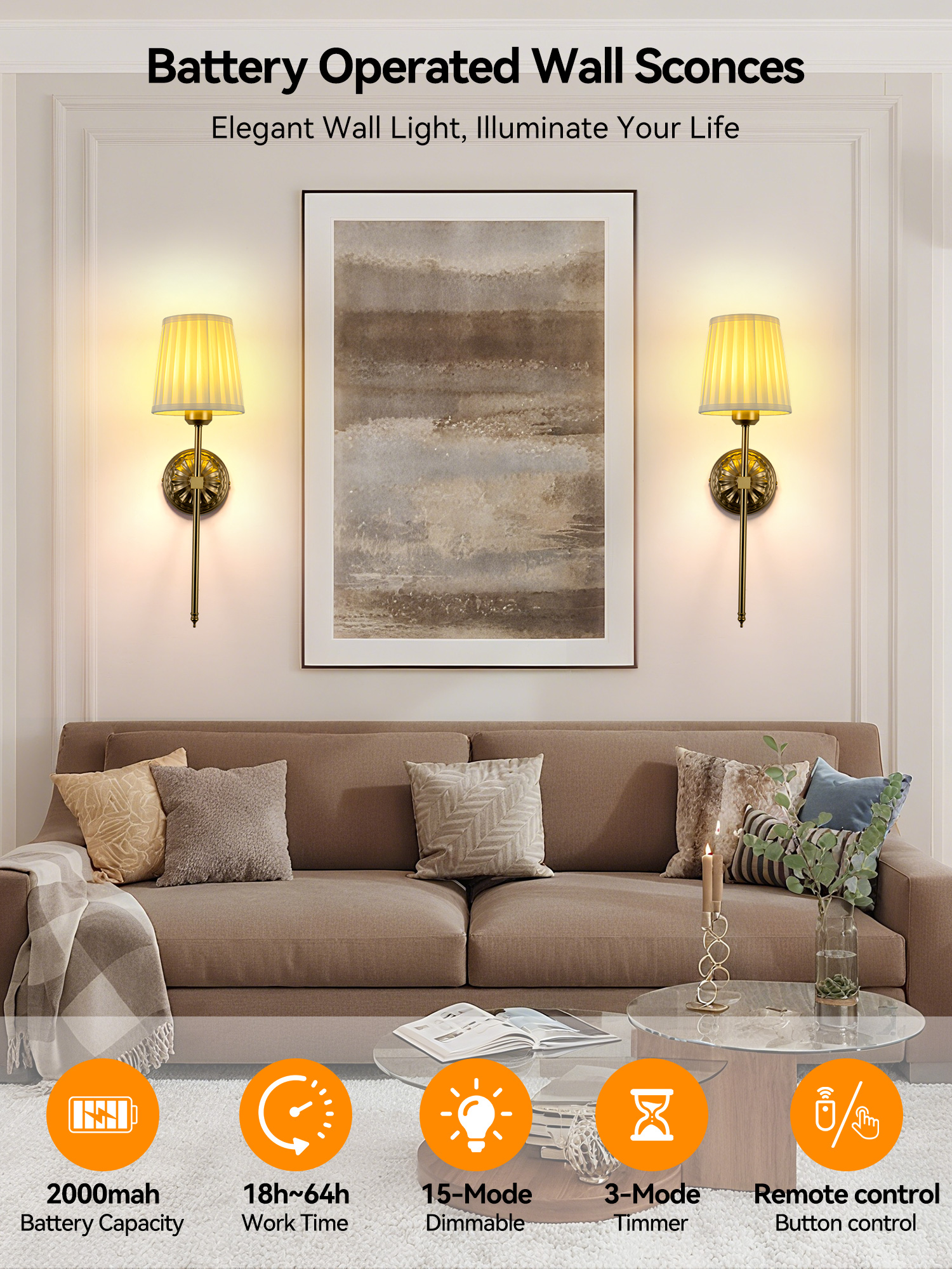 Battery-Powered Wall Light: Re - Colour Changing Bulb reseña y precio