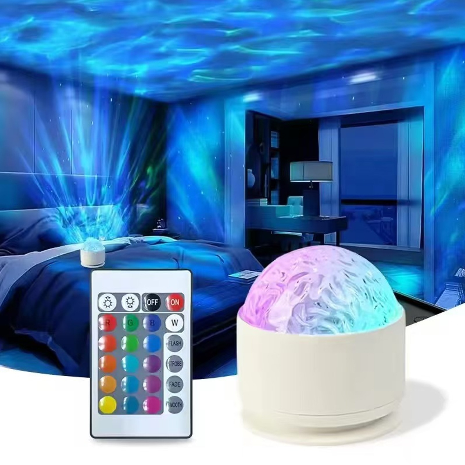 1pcs 2-in-1 Aurora Borealis &  - Bedroom Lighting Decor Ideas reseña y precio