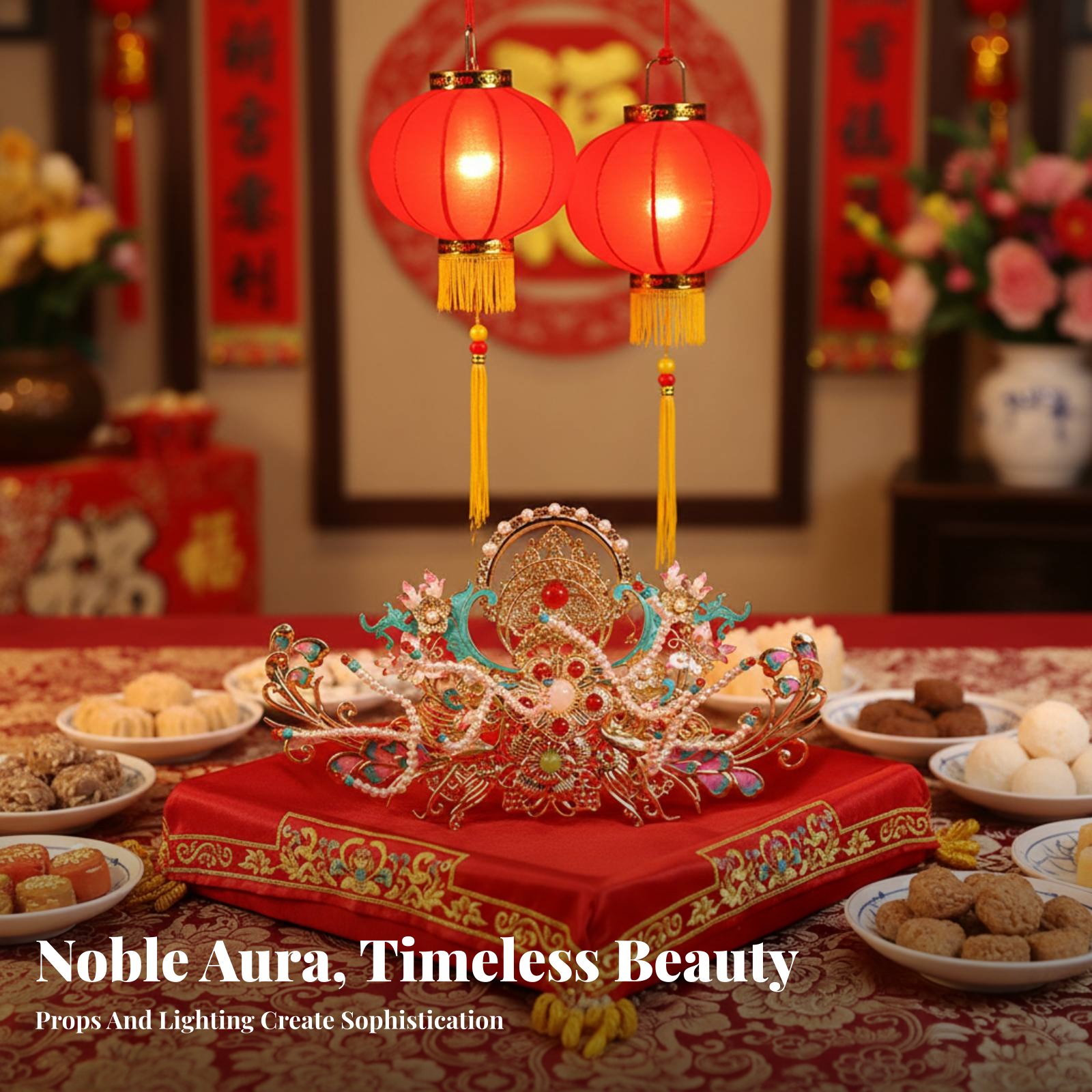 Traditional Chinese Hair Crown - Elegant Decor & Lighting Llc reseña y precio