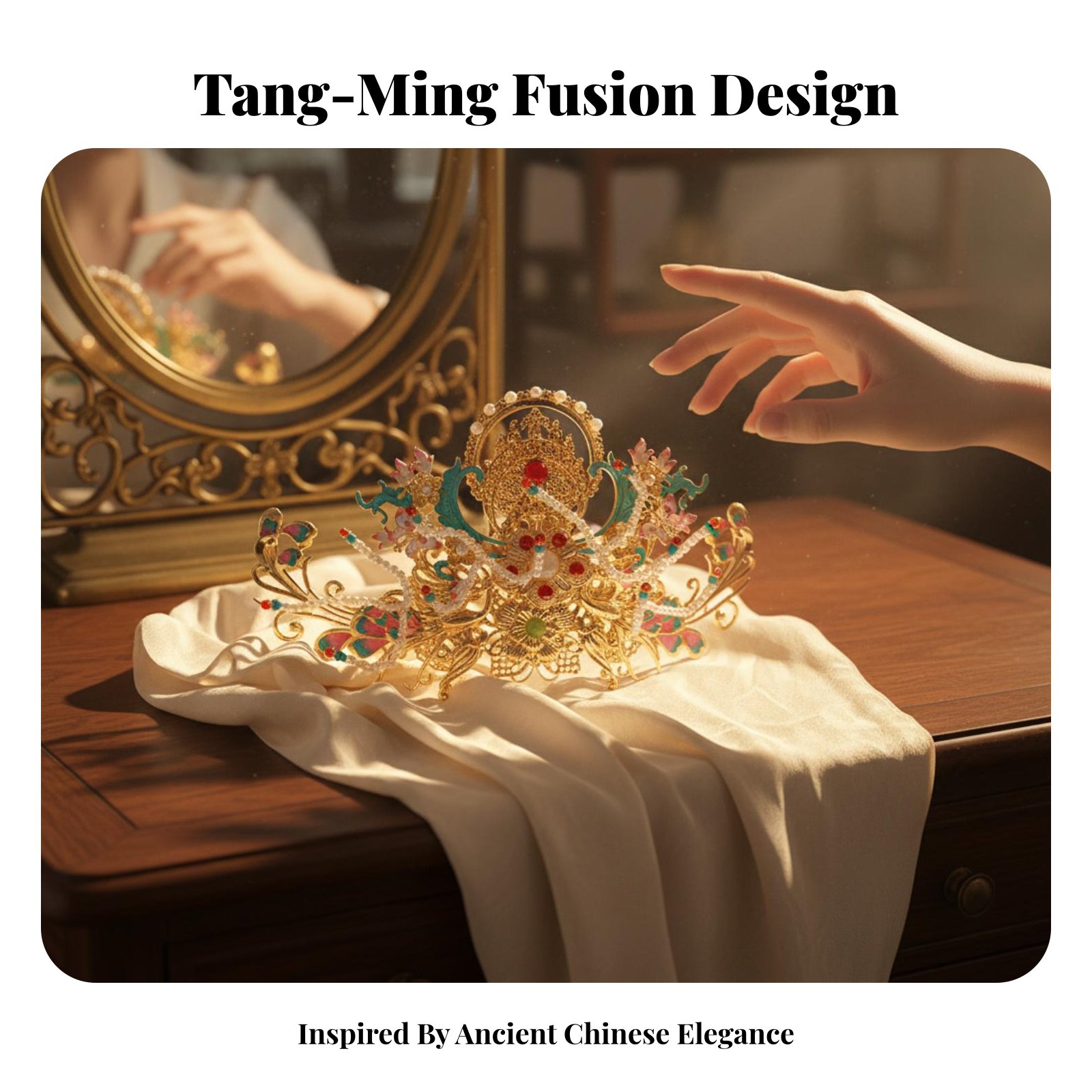 Traditional Chinese Hair Crown - Elegant Decor & Lighting Llc reseña y precio