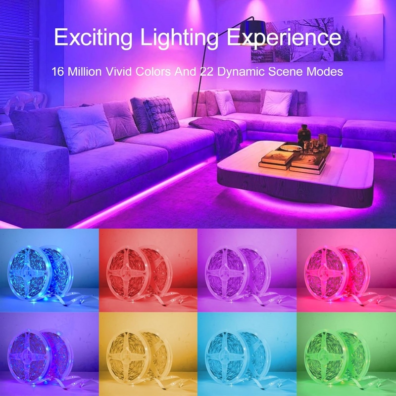 DC 5V USB LED Strip Lights APP - Lighting Decor Room reseña y precio