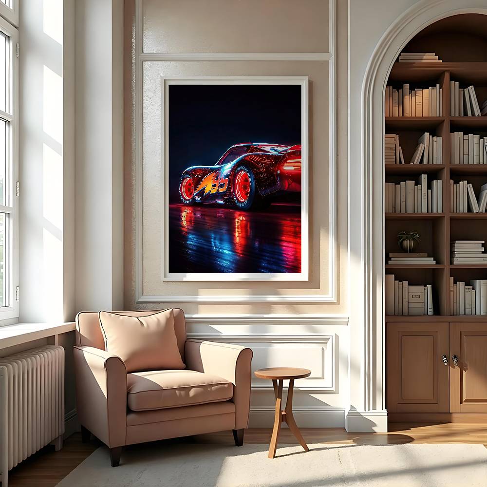 Lightning McQueen 95 Car Cool  - Lighting Mcqueen Decor reseña y precio