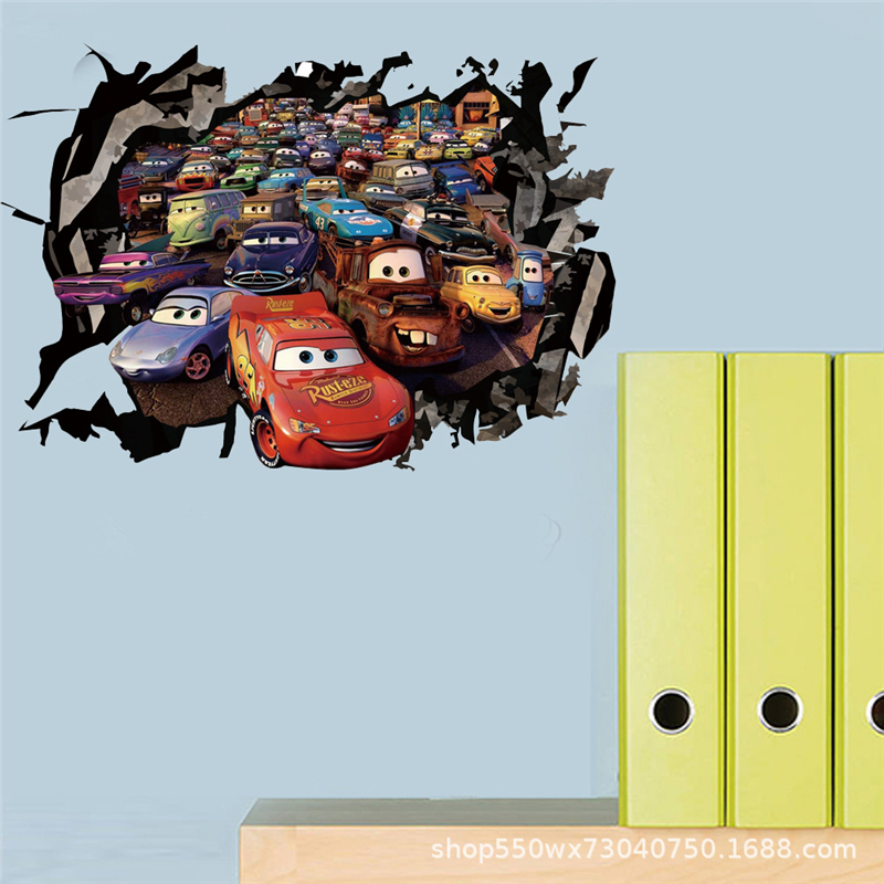 3D Cartoon Car Lighting McQuee - Lighting Mcqueen Decor reseña y precio
