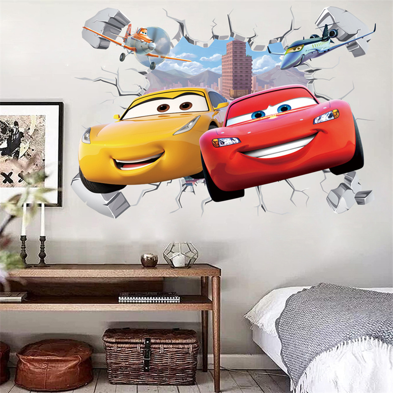 3D Cartoon Car Lighting McQuee - Lighting Mcqueen Decor reseña y precio