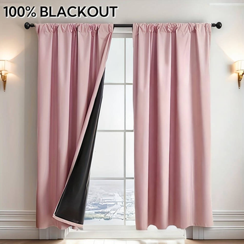 1pc 100% Blackout Curtain with - Office Lighting Decor reseña y precio