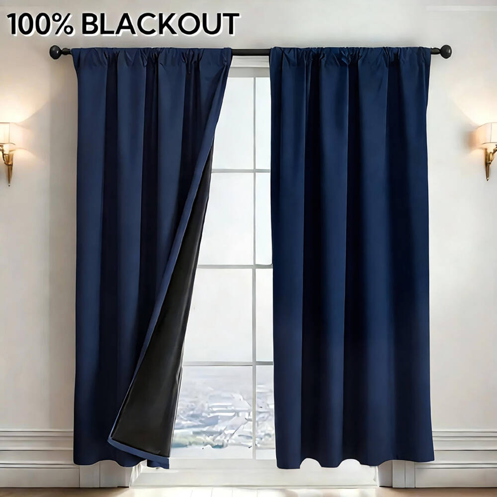 1pc 100% Blackout Curtain with - Office Lighting Decor reseña y precio