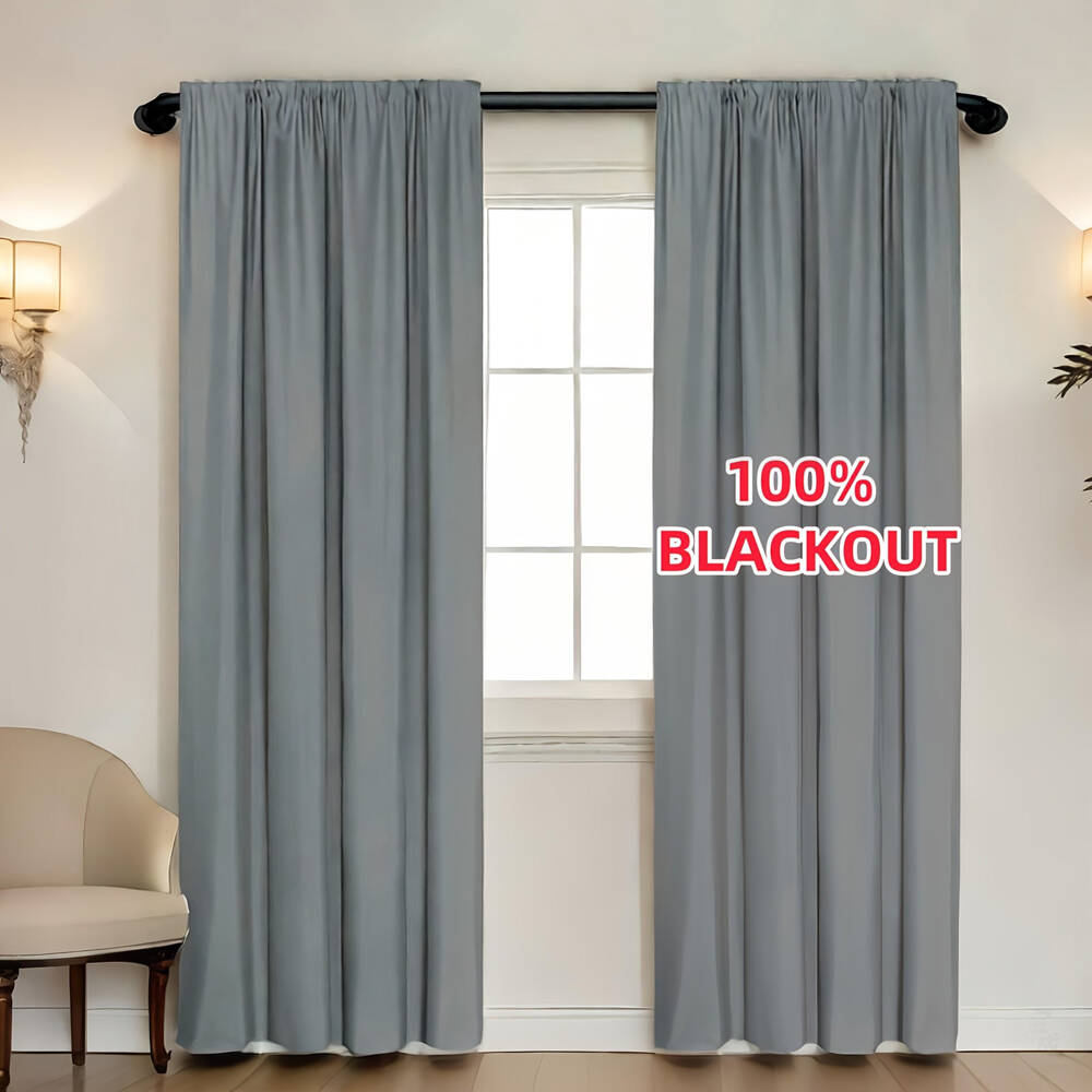 1pc 100% Blackout Curtain with - Office Lighting Decor reseña y precio