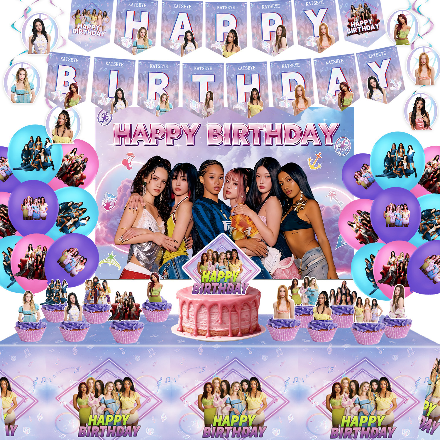 K&Katseye Idol Birthday Party  - Kitchen Decor Lighting reseña y precio