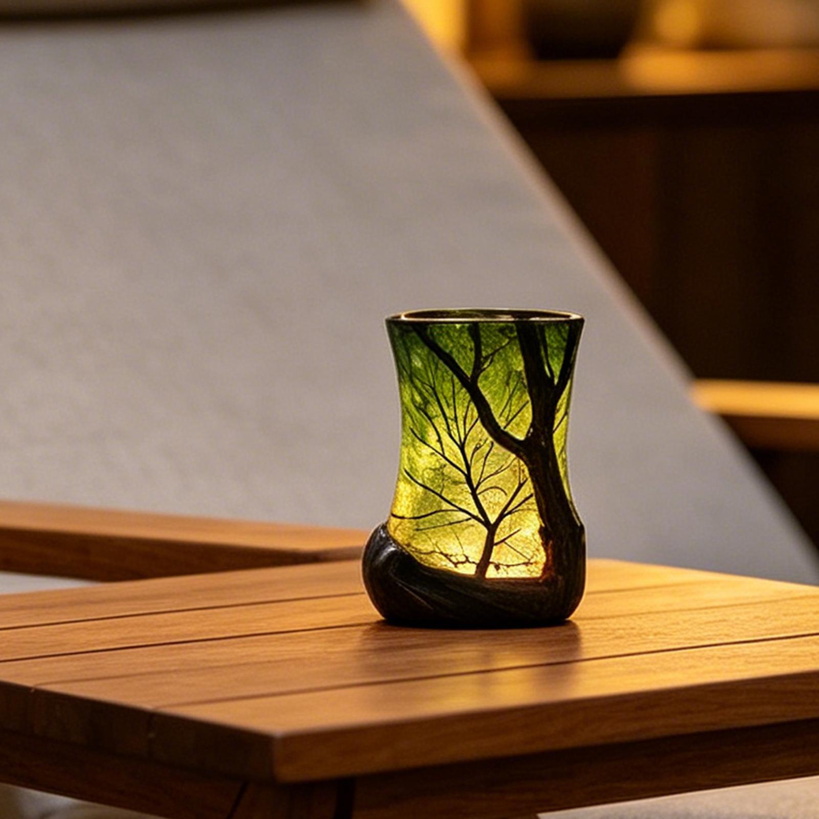 Bedside Table Lamp Forest Nigh - Lighting Decor Room reseña y precio
