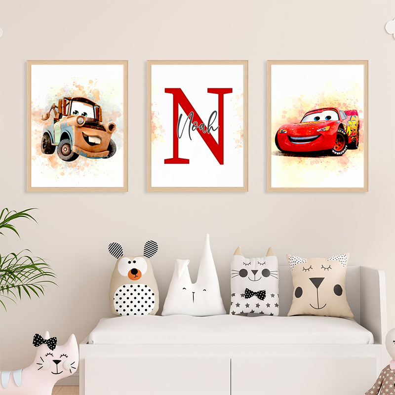 Lightning McQueen Personalized - Lighting Mcqueen Decor reseña y precio