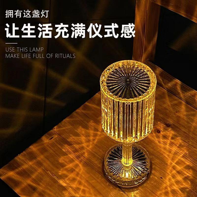 Modern Luxury Crystal Table La - Bedroom Lighting Decor Ideas reseña y precio