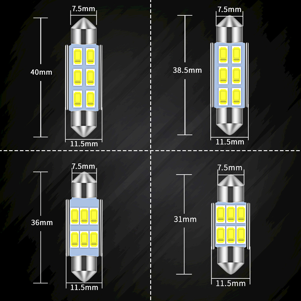 4Pcs C5W Led Car Festoon-31mm  - Colour Changing Bulb reseña y precio