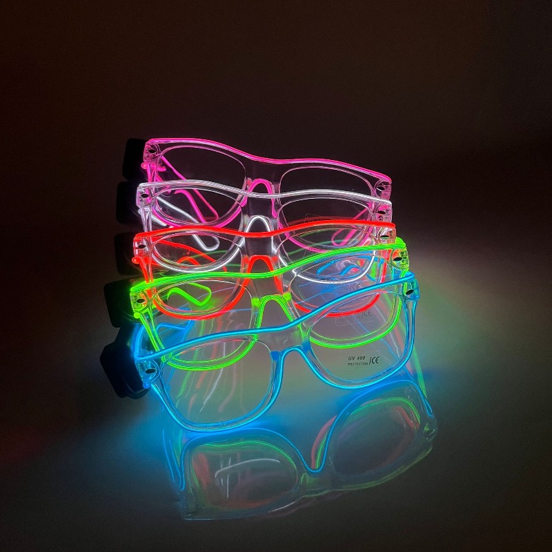 LED Glasses Transparent Frame  - Lighting Visual reseña y precio
