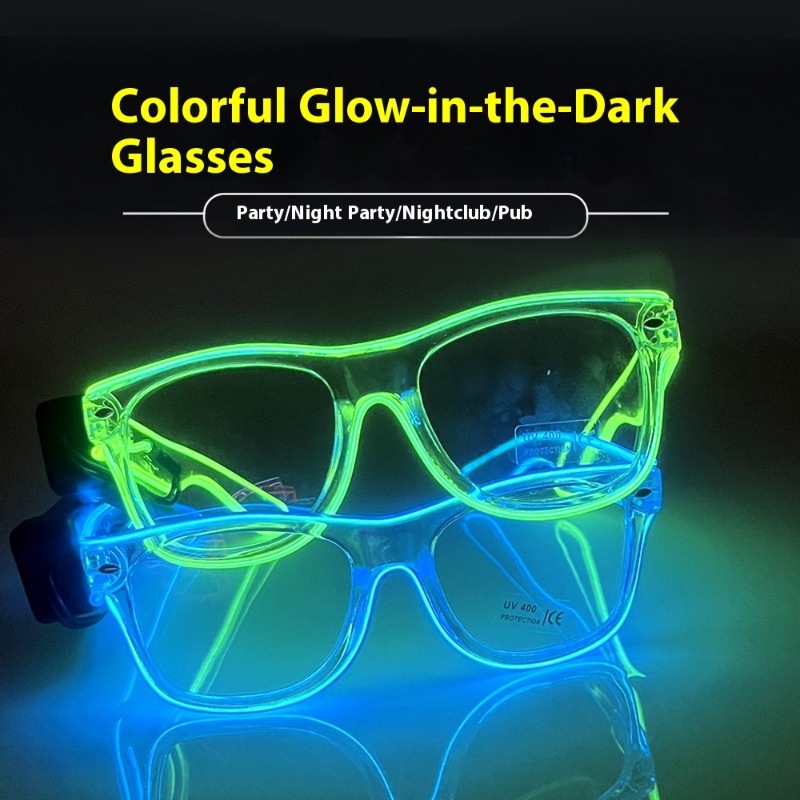 LED Glasses Transparent Frame  - Lighting Visual reseña y precio
