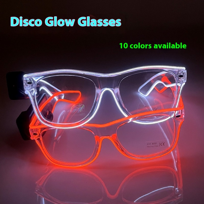 LED Glasses Transparent Frame  - Lighting Visual reseña y precio