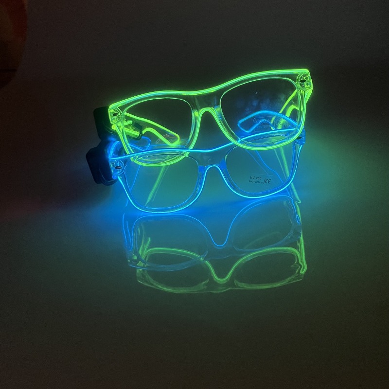 LED Glasses Transparent Frame  - Lighting Visual reseña y precio