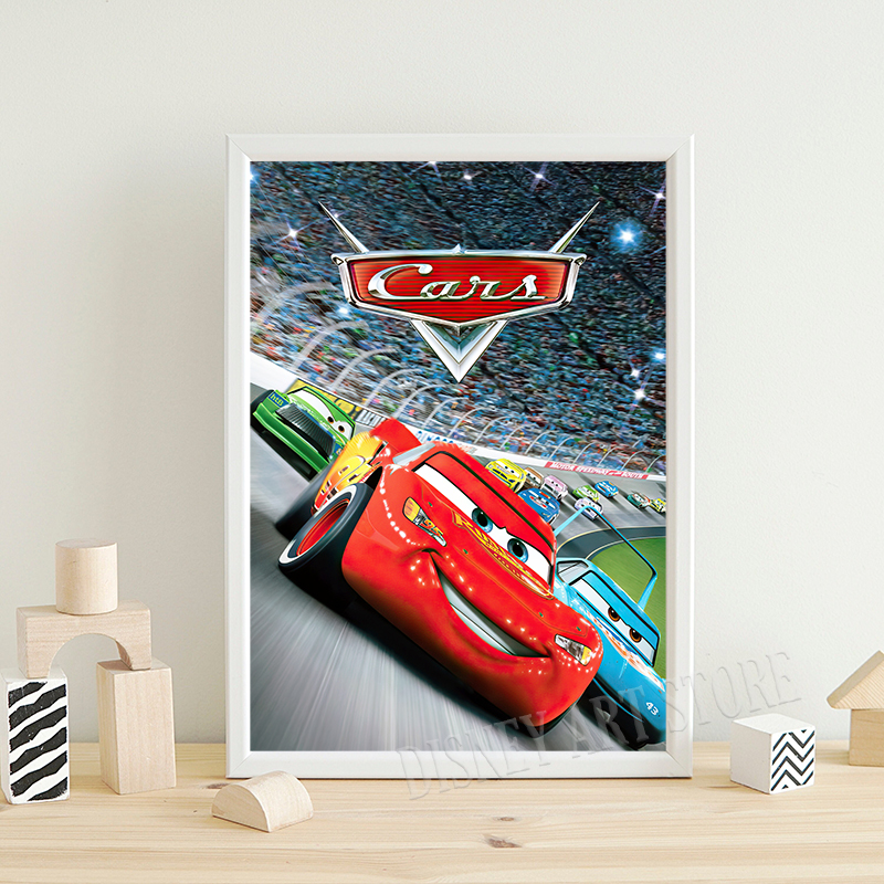 Cars Cartoon Movie Art Prints  - Lighting Mcqueen Decor reseña y precio