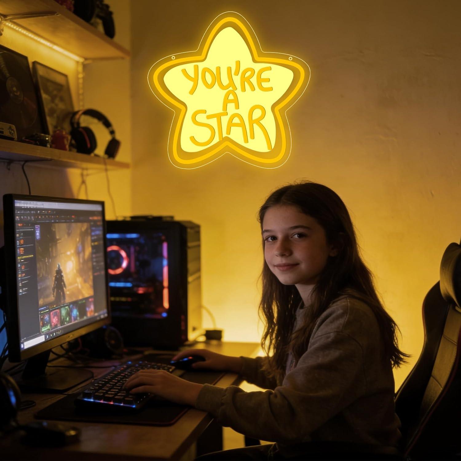You're A Star Neon Sign USB Di - Lighting Decor Room reseña y precio
