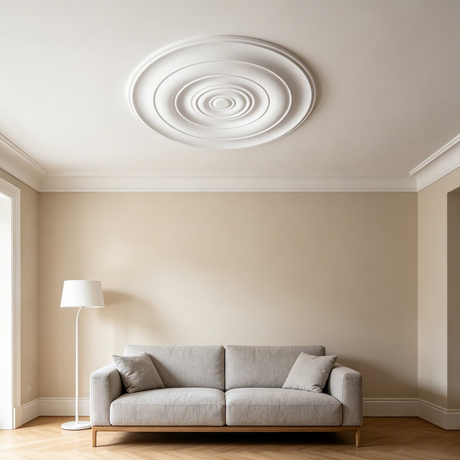 Round Ceiling Medallion Europe - Lighting Decorative reseña y precio