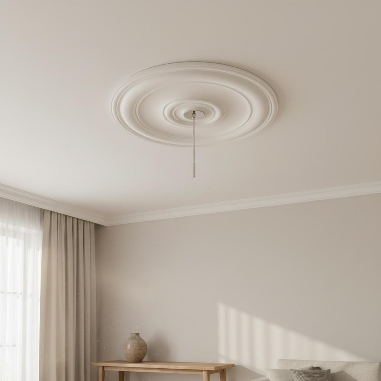 Round Ceiling Medallion Europe - Lighting Decorative reseña y precio