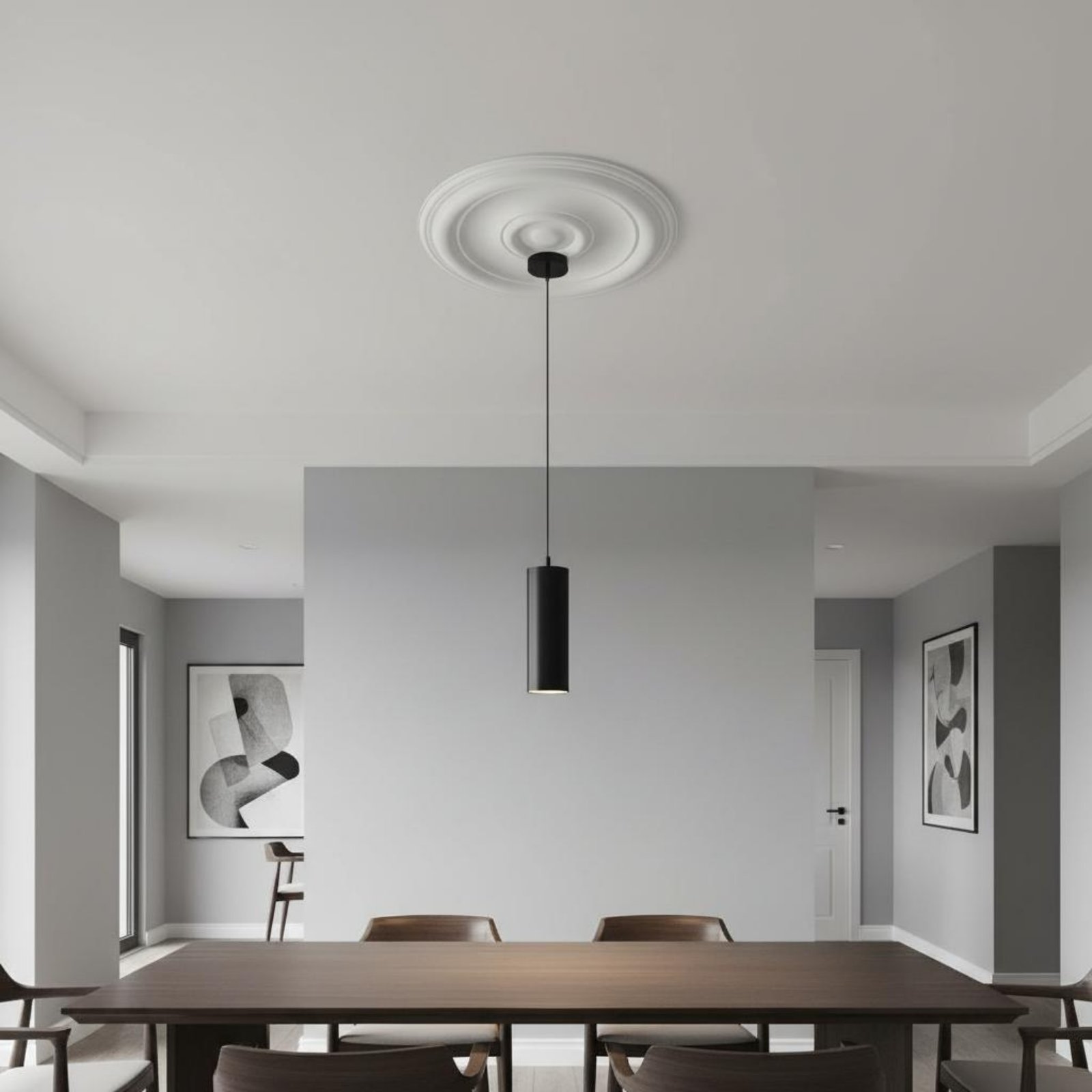 Round Ceiling Medallion Europe - Lighting Decorative reseña y precio