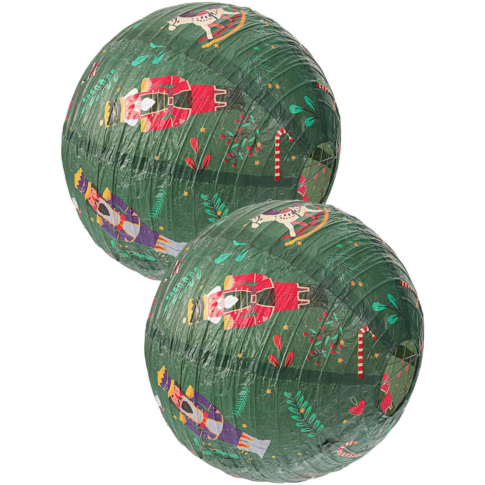 2Pcs Nutcracker Paper Round Gr - Lantern Paper Solar reseña y precio