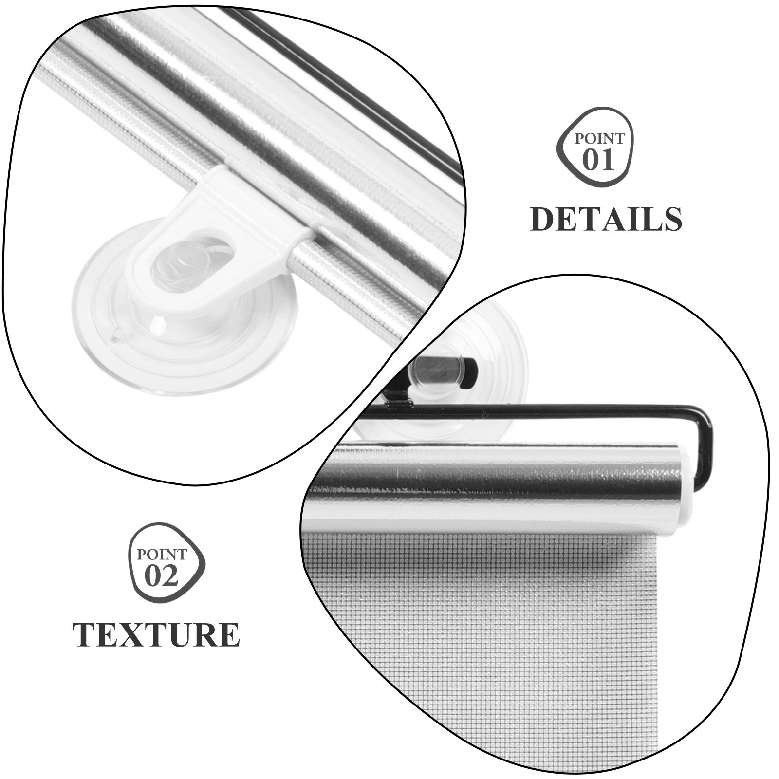 Window Shade Suction Cup Black - Office Lighting Decor reseña y precio