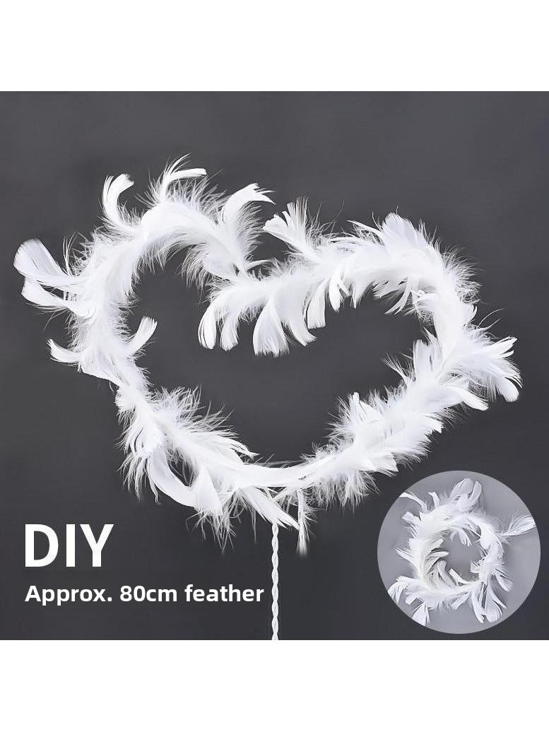 Pearl White Feathers Light Str - Kitchen Decor Lighting reseña y precio