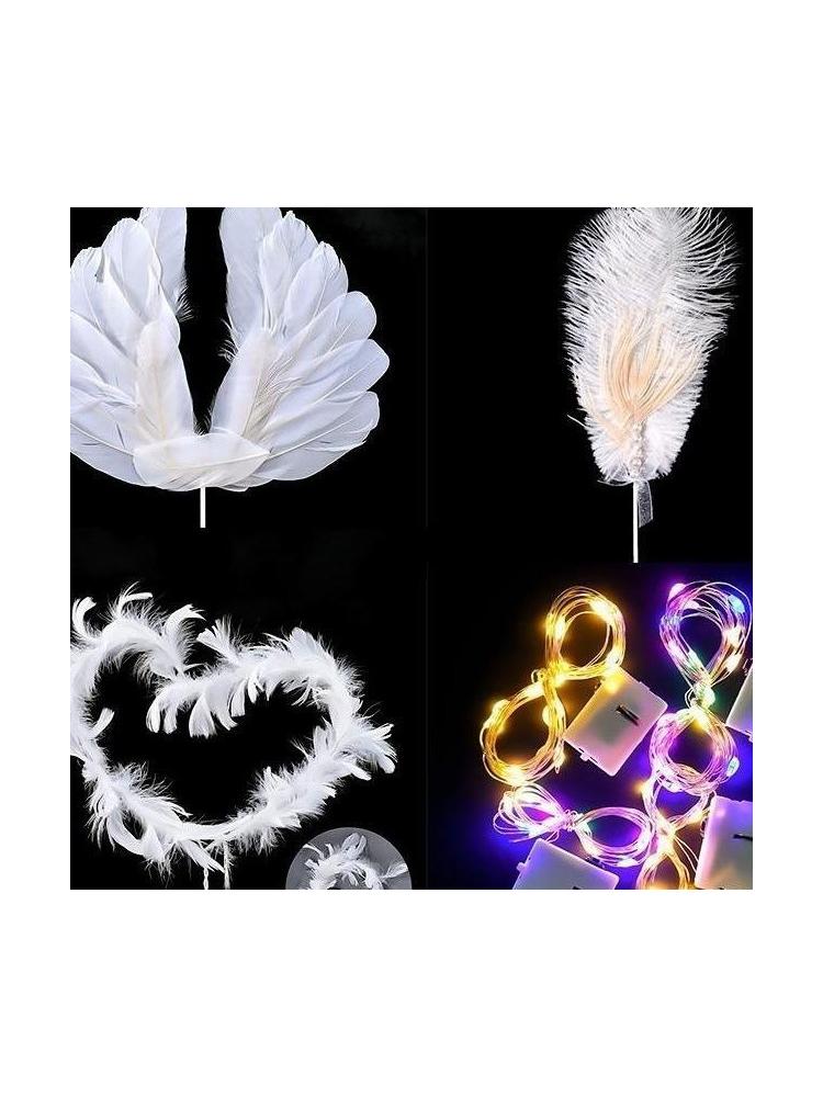 Pearl White Feathers Light Str - Kitchen Decor Lighting reseña y precio