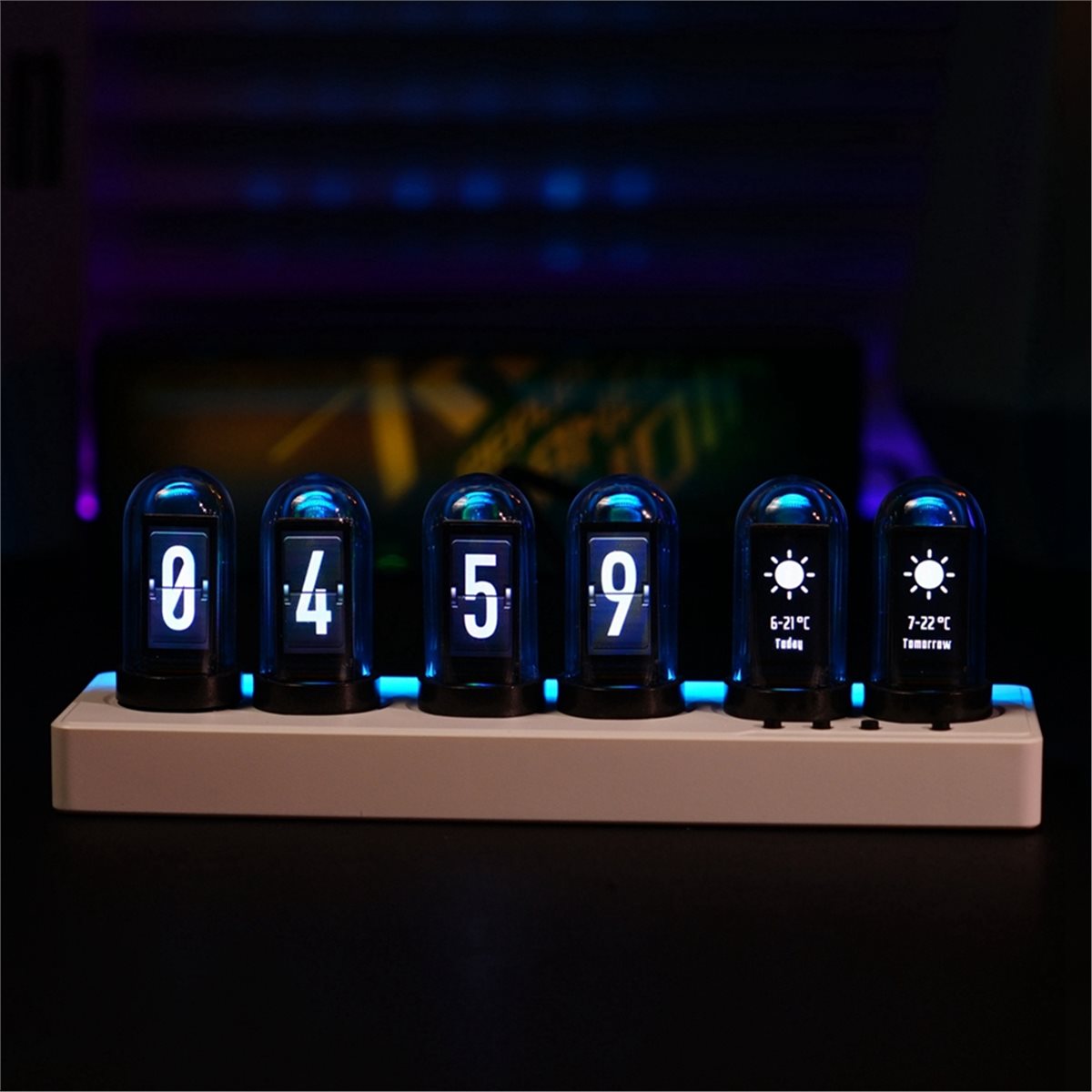 A73T WiFi Control IPS Clock wi - Bedroom Lighting Decor Ideas reseña y precio